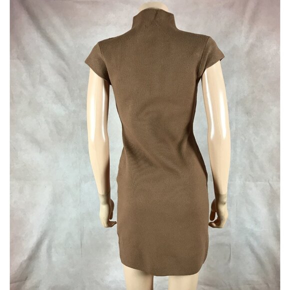 LINE + DOT Brown Sweater Dress Mini Size MEDIUM - Picture 6 of 7